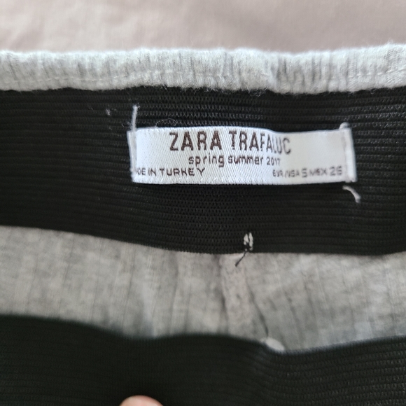 Zara Ribbed Cropped Pants Size Small - Picture 4 of 5